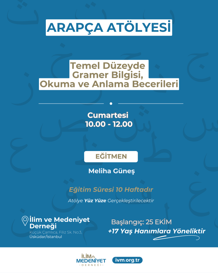 Arapça Atölyesi Başlıyor